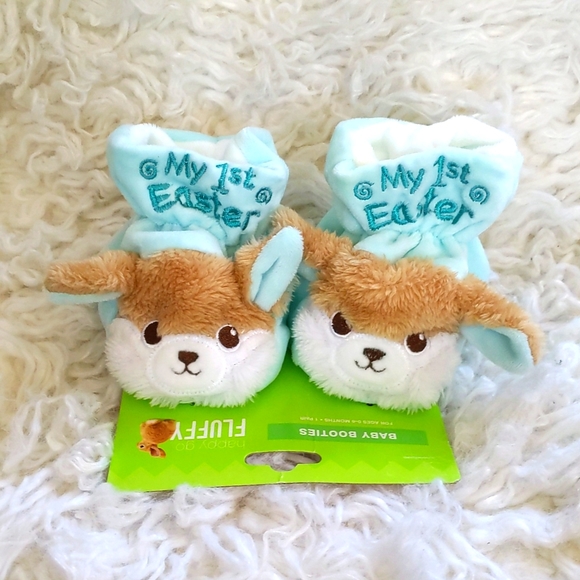 Easter Baby Booties Ages 0-6mo - Picture 2 of 7